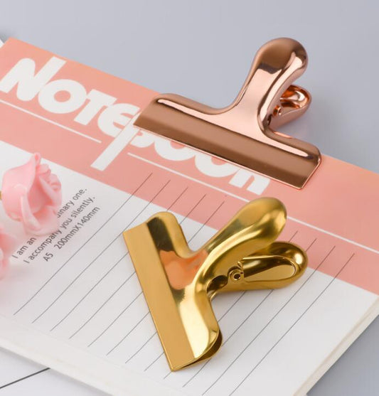 Clip de cola de milano de archivo de oficina de facturas de acero inoxidable de lujo ligero