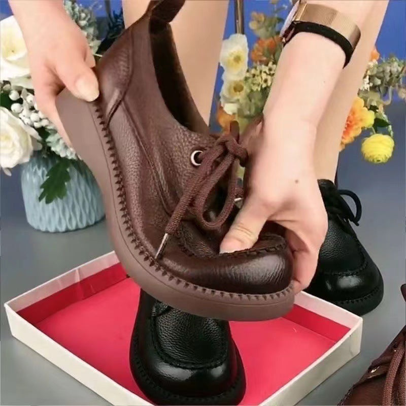Mocasines con plataforma y aumento de fondo suave