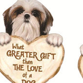 Colgante de llavero acrílico Love Dog