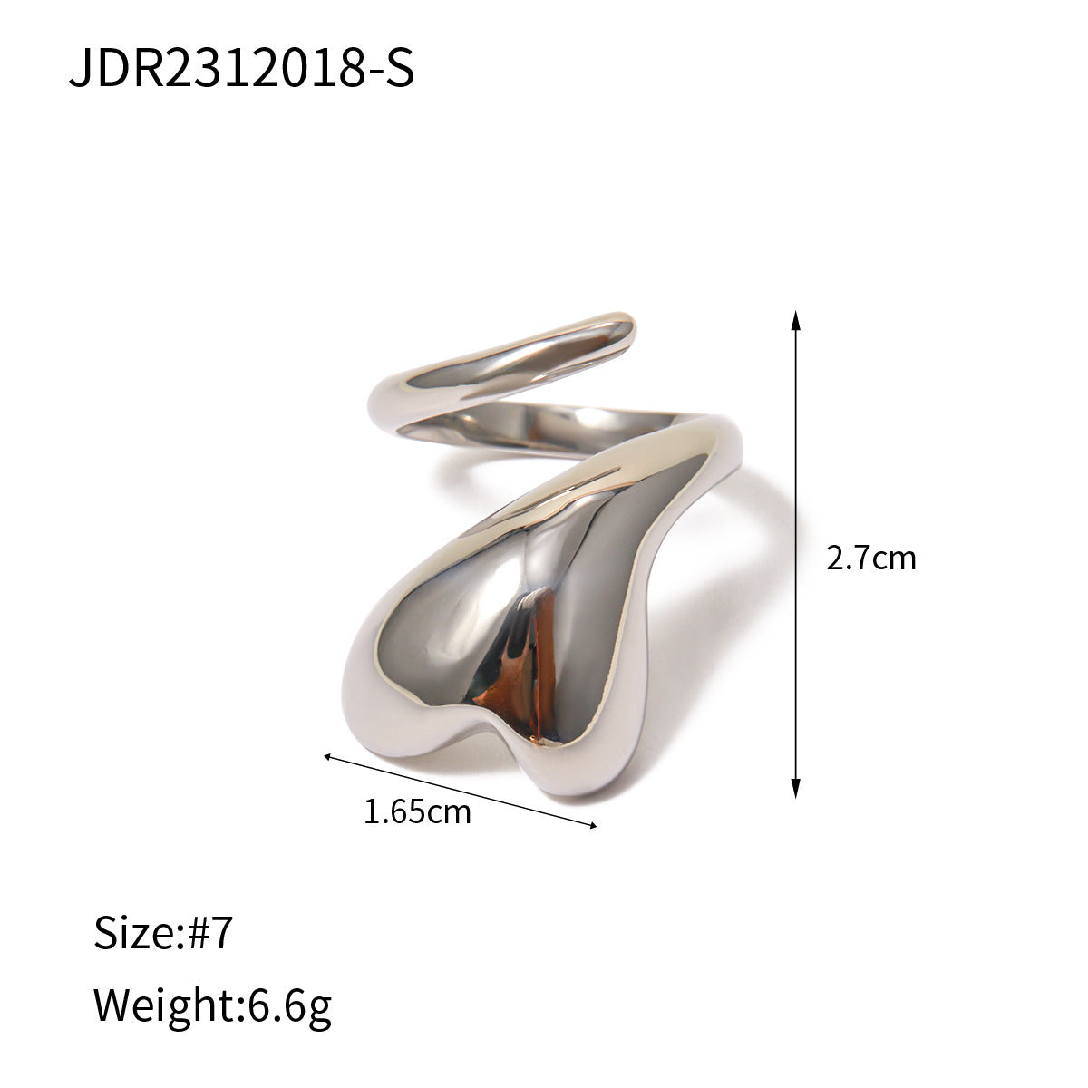 Stainless Steel Heart Cord For Braiding Ring Does Not Fade
