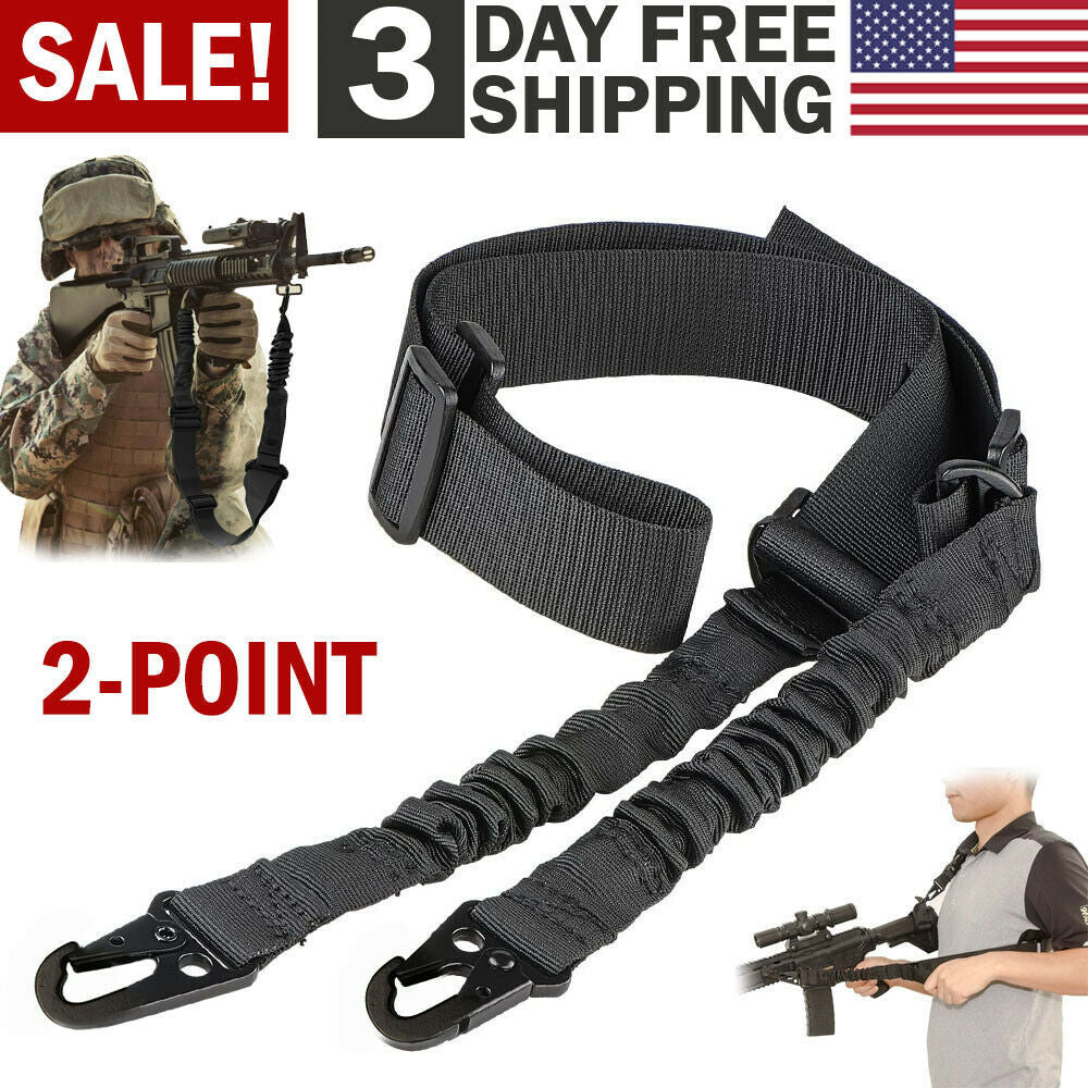 Sangle d'épaule pour fusil tactique, crochet à 2 points, une seule sangle pour la chasse