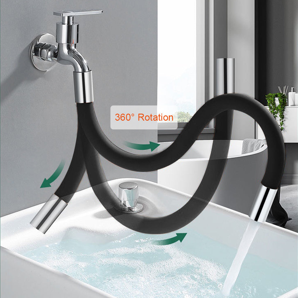 Extension de robinet de salle de bains, Extension de robinet à Rotation de 360 ​​° réglable, Tube d'extension universel résistant aux éclaboussures pour lavabo