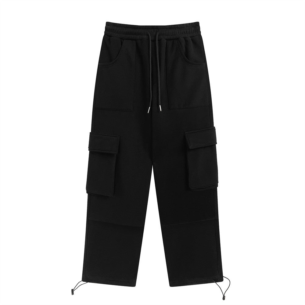 Men's Solid Color Loose Casual Sports Pants