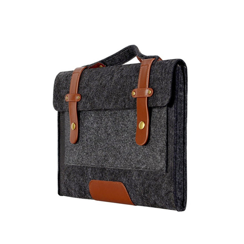 Funda protectora de fieltro para computadora simple y conveniente