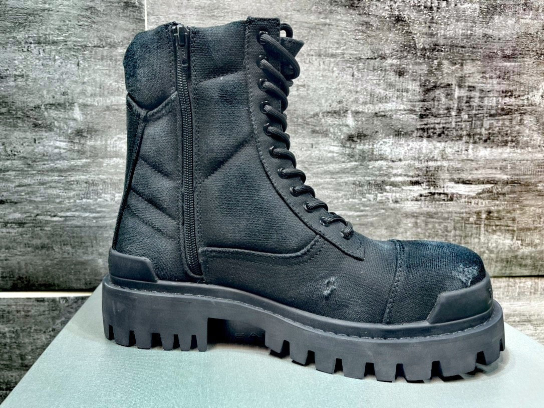 Botas Dr Martens de viscosa a media pantorrilla con cabeza redonda informal a la moda para hombre