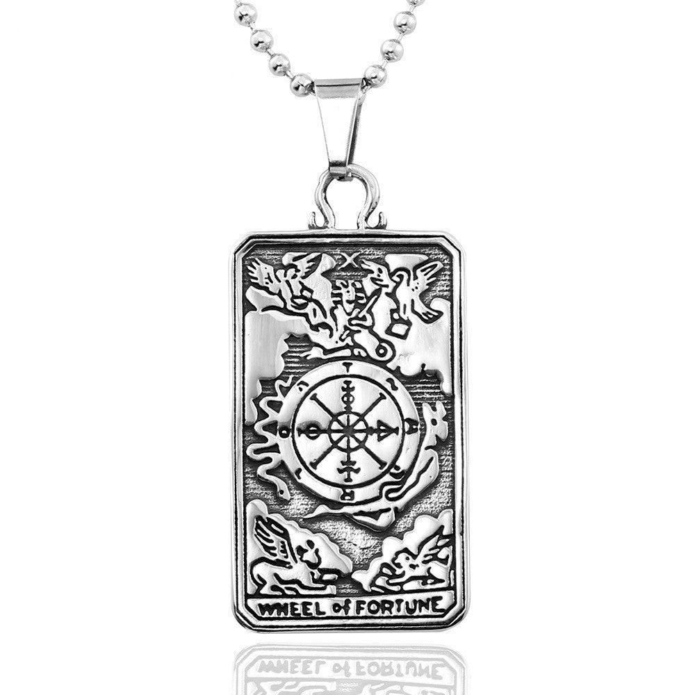 Men's Fashion Personality Retro Stainless Steel Pendant Necklace