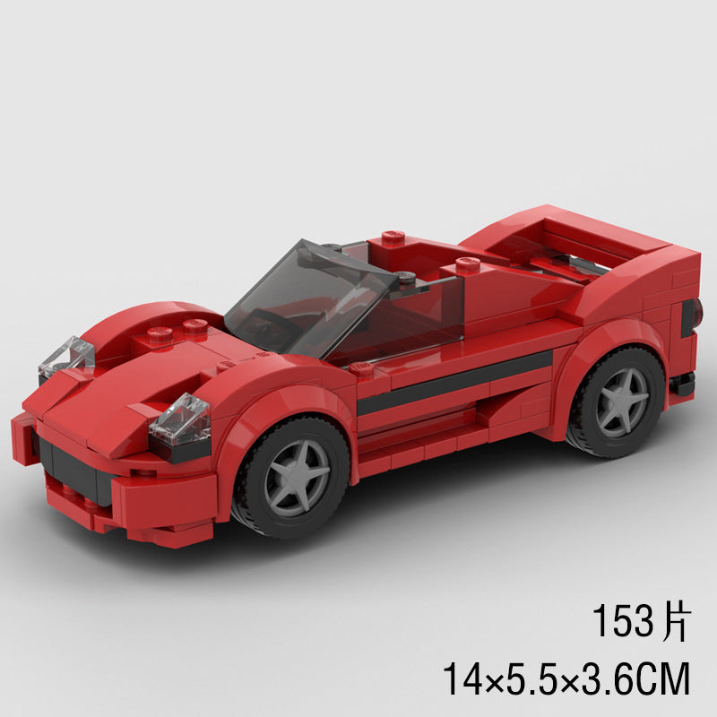 Jouets pour enfants, modèle de voiture de sport et blocs de construction à petites particules, jouets éducatifs MOC