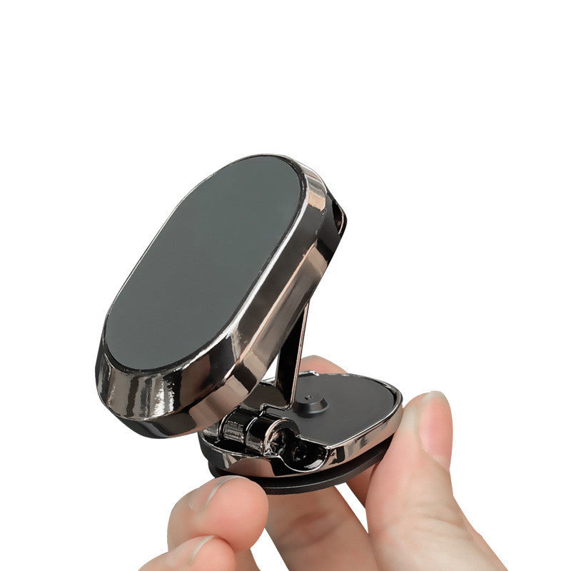 Support de téléphone magnétique pliable pour voiture, rotation à 360 °