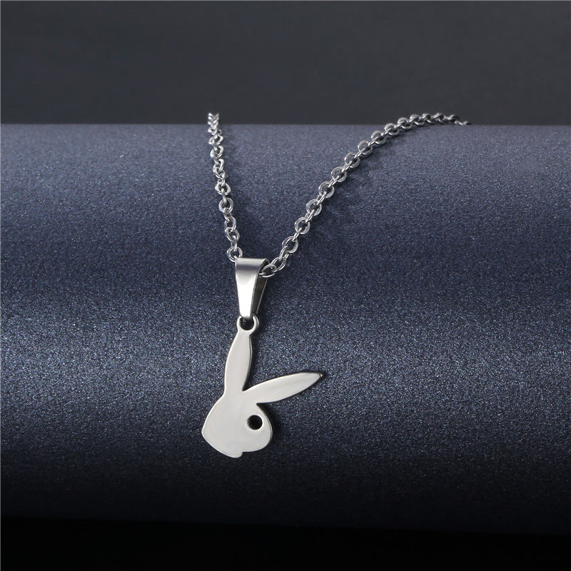 Collier Géométrique Simple Creux Coupe Acier Inoxydable
