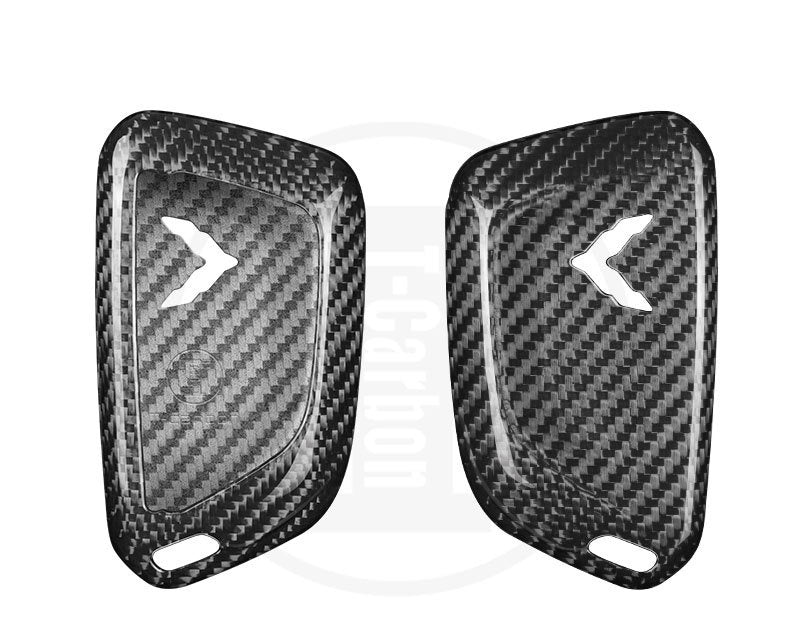Coque de porte-clés à distance en fibre de carbone