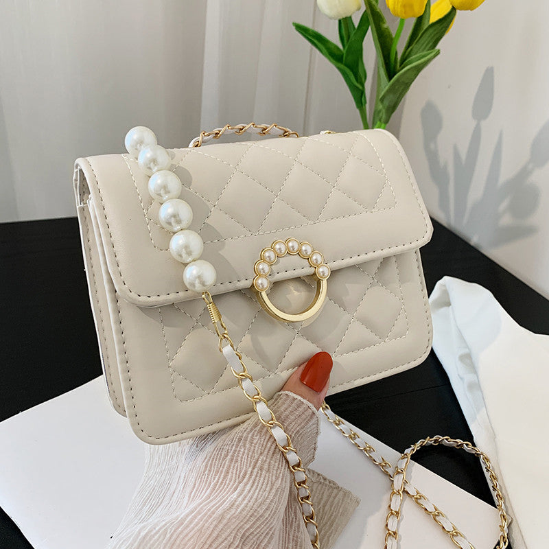 Sac bandoulière à chaîne en diamant
