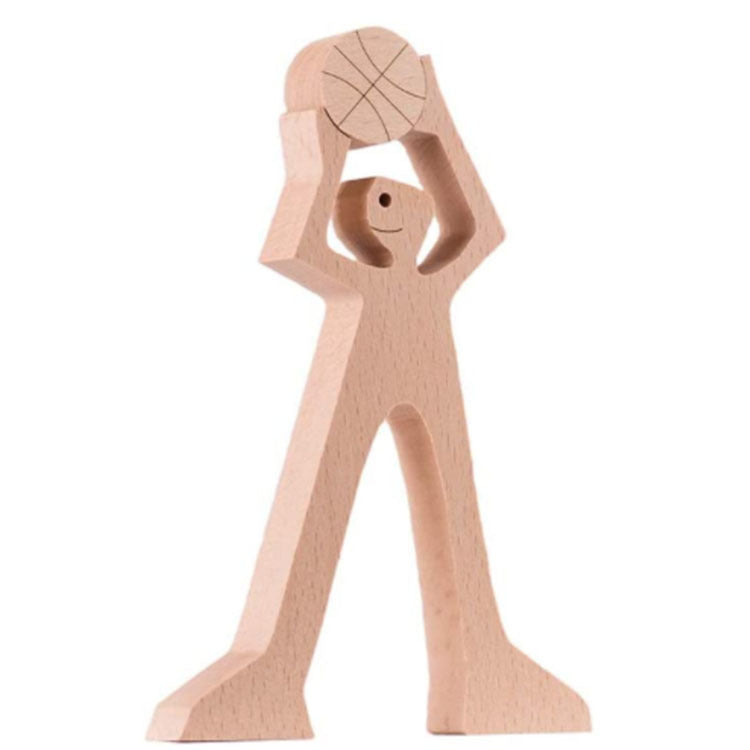 Figurine de chien en bois à faire soi-même, Sculpture de décoration de maison, un homme et un chien, Sculpture en bois, cadeaux de noël, modèle de décoration