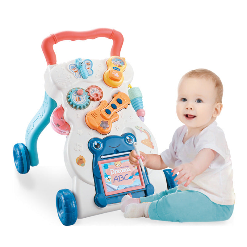 Juguetes educativos para niños, andador Musical multifuncional, carrito antivuelco