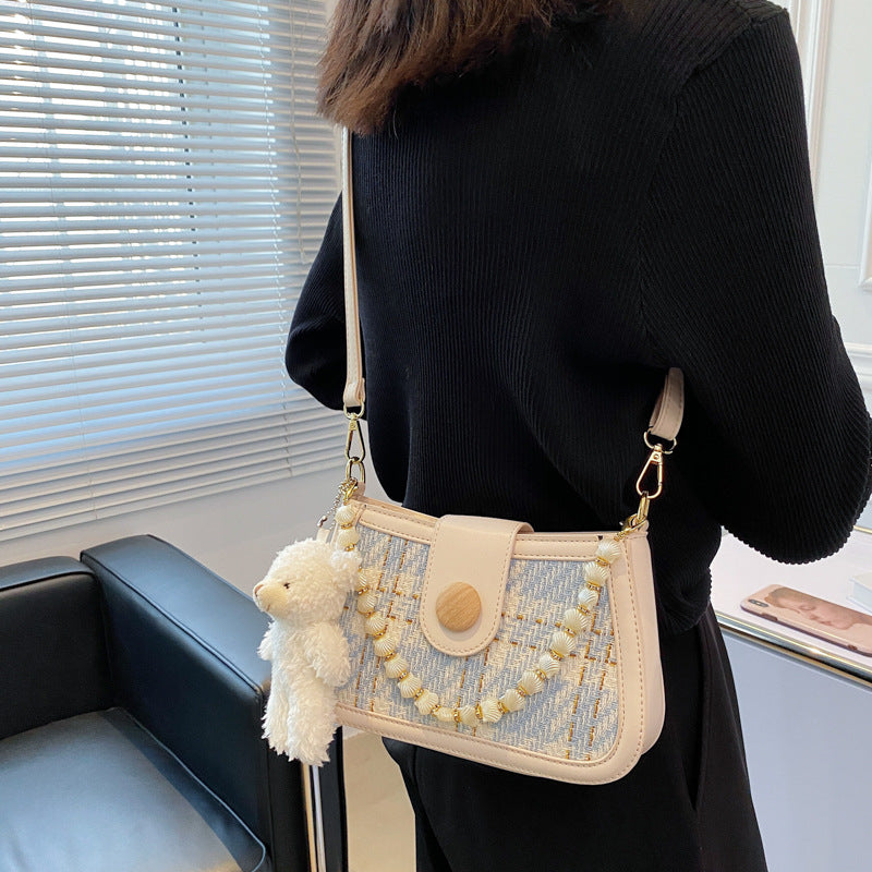 New Shoulder Bag Girls' Casual Messenger Bag Pendant