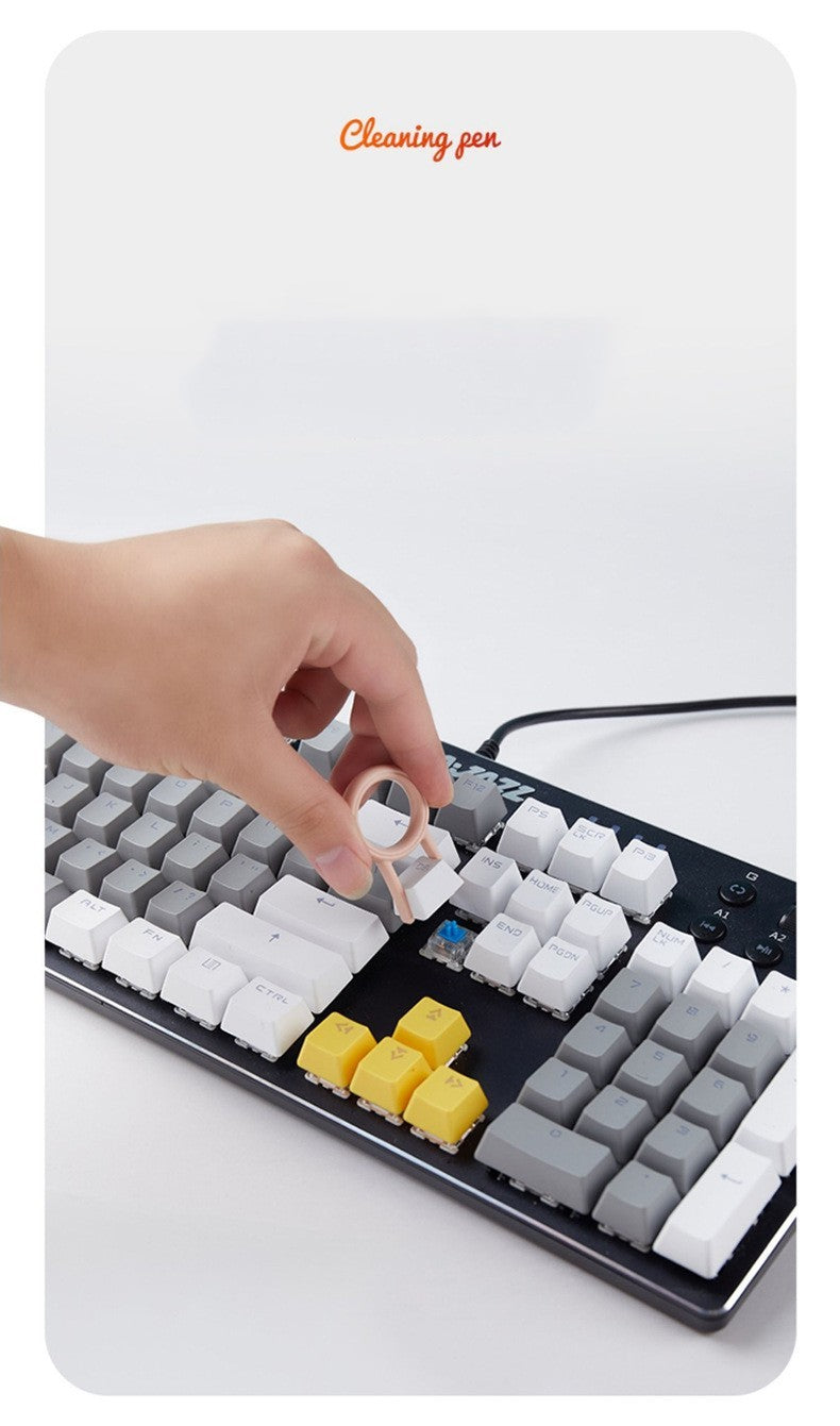 Pluma de limpieza de teclado de auriculares portátil multifuncional 7 en 1