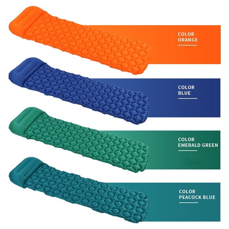 Colchoneta inflable para exteriores, suministros para acampar al aire libre, colchón inflable automático portátil, colchoneta para tienda a prueba de humedad, colchoneta para acampar