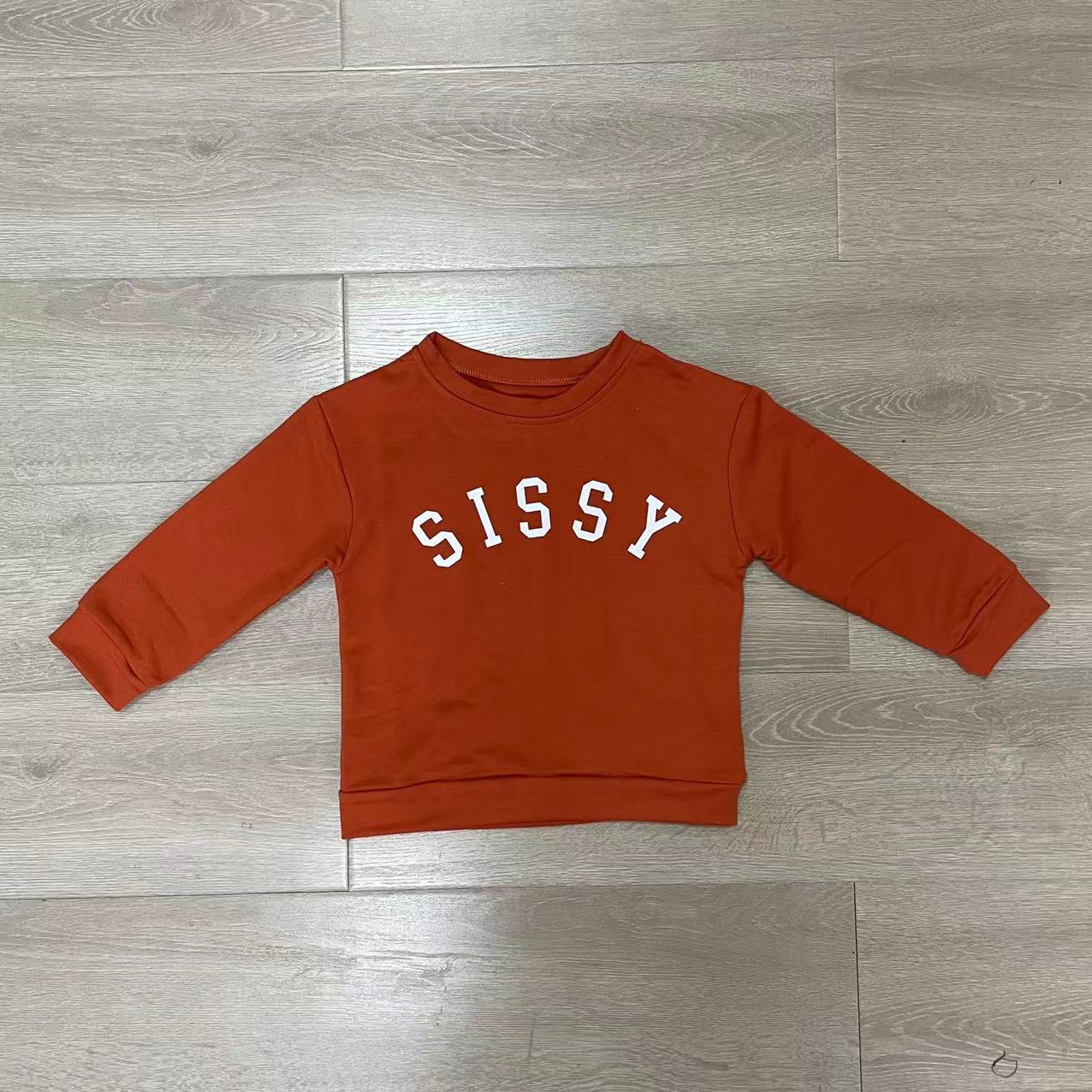Pull-over décontracté avec lettres imprimées pour enfants, sweat-shirt pour enfants