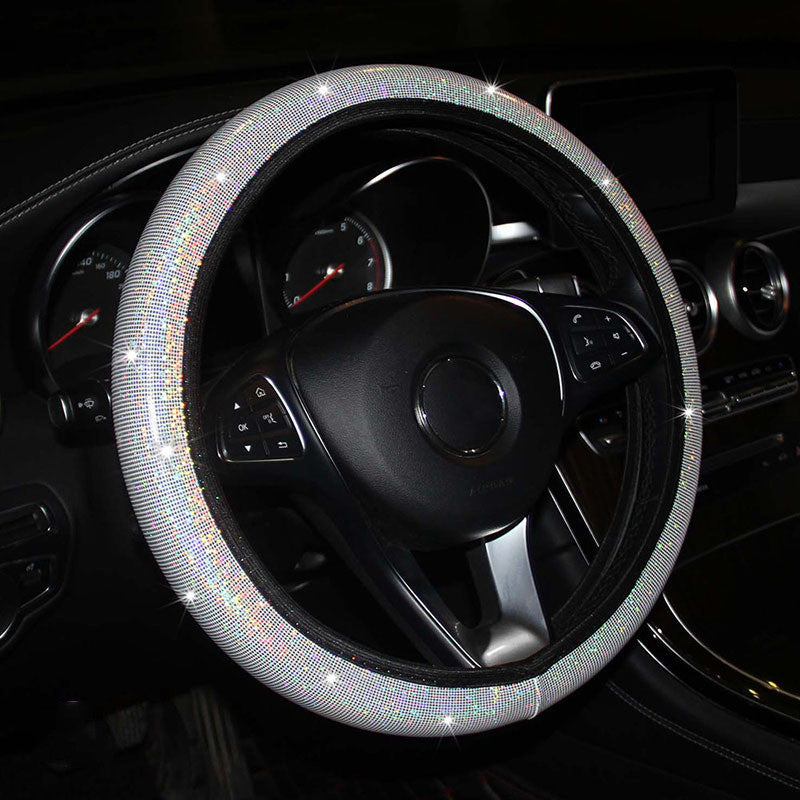 Housse de volant de voiture bronzante colorée sans anneau intérieur, bande élastique, housse de poignée élastique