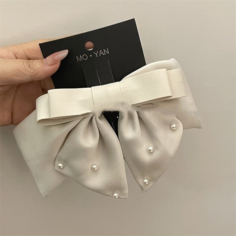 High End Satin Bow Hair Clip