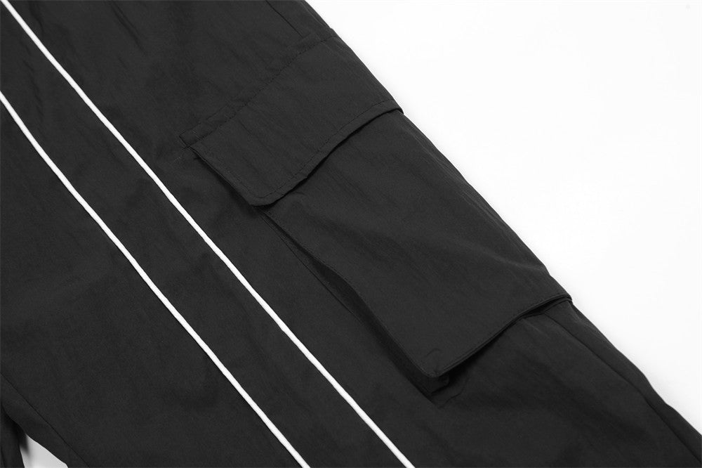 Loose Multi-pocket Workwear Straight-leg Trousers Men