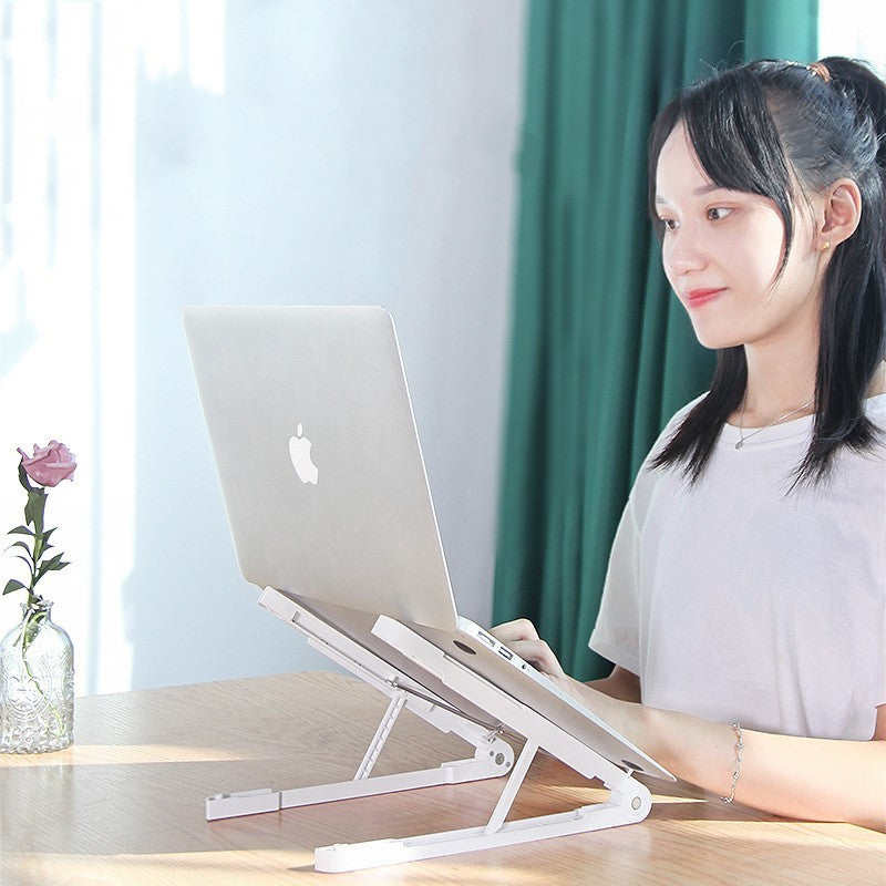 Support d'ordinateur Portable support de refroidissement augmenter étagère bureau pliant Portable levage