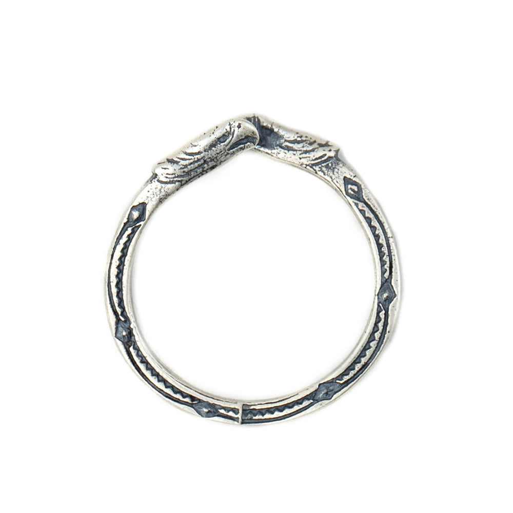 925 Sterling Silver Double-headed Adjustable Ring