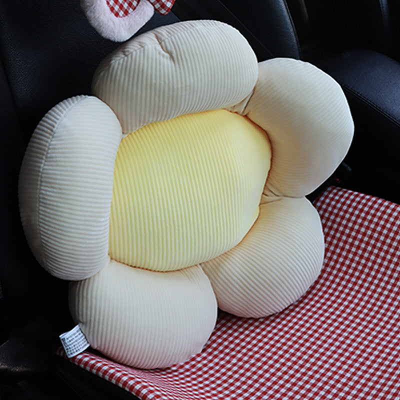 Cojín de asiento de coche Four Seasons a cuadros de lino