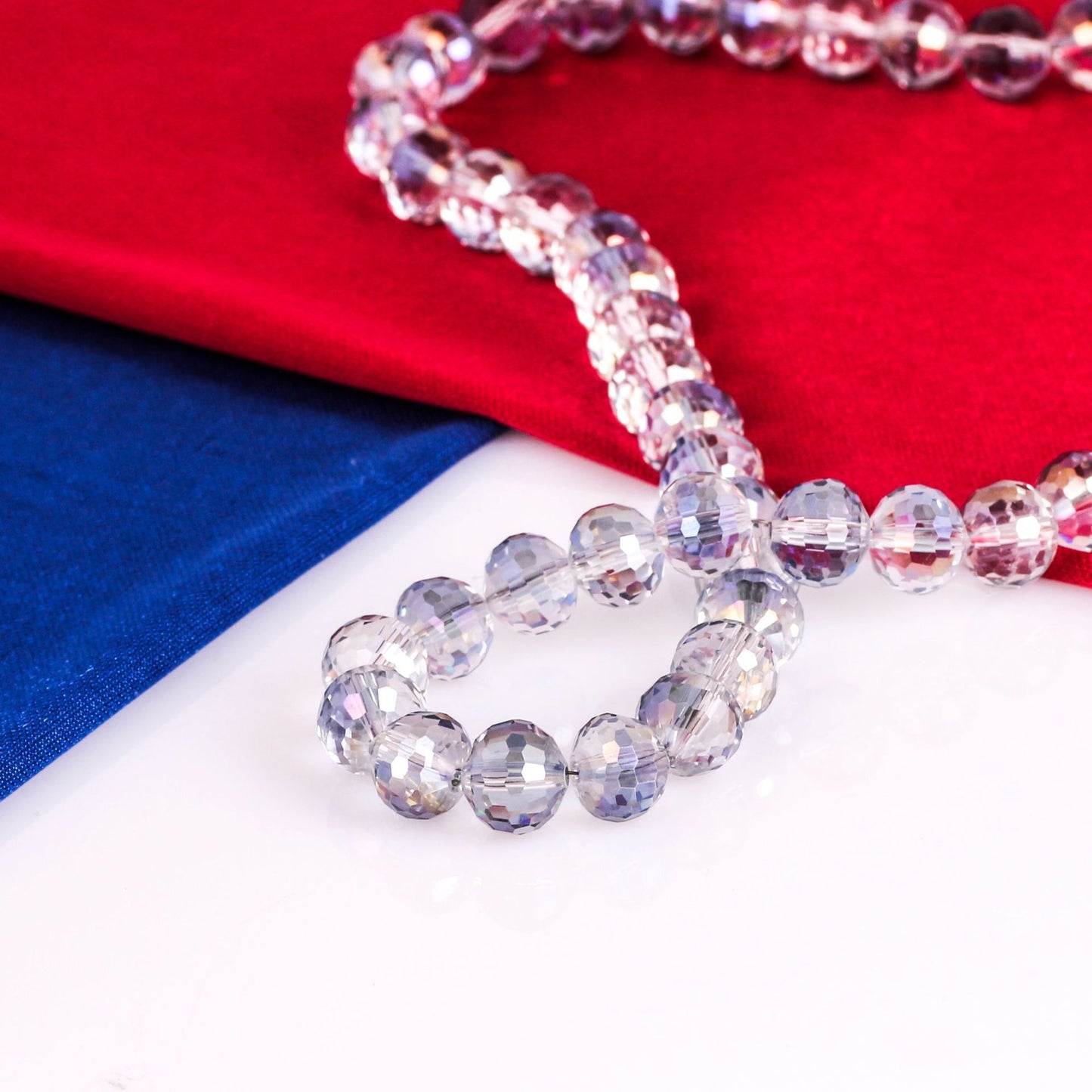 Accessoires de coiffure de mariée galvanisés, matériel d'ornement, perles coupées