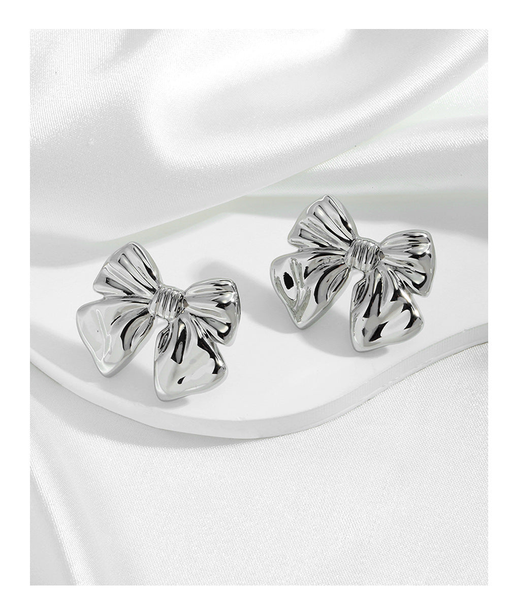 Cuivre chaud 18K de boucles d'oreilles d'arc de style européen et américain