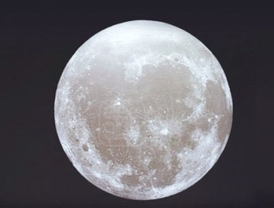 Lámpara de luna con impresión 3D, carga USB creativa