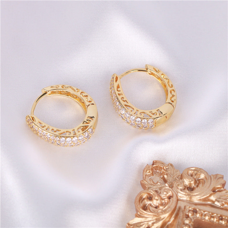 Boucles d'oreilles françaises galvanisées, clous d'oreilles de Style créatif