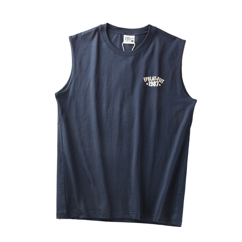 Men's Outdoor Sports And Casual-letter Cotton Vest