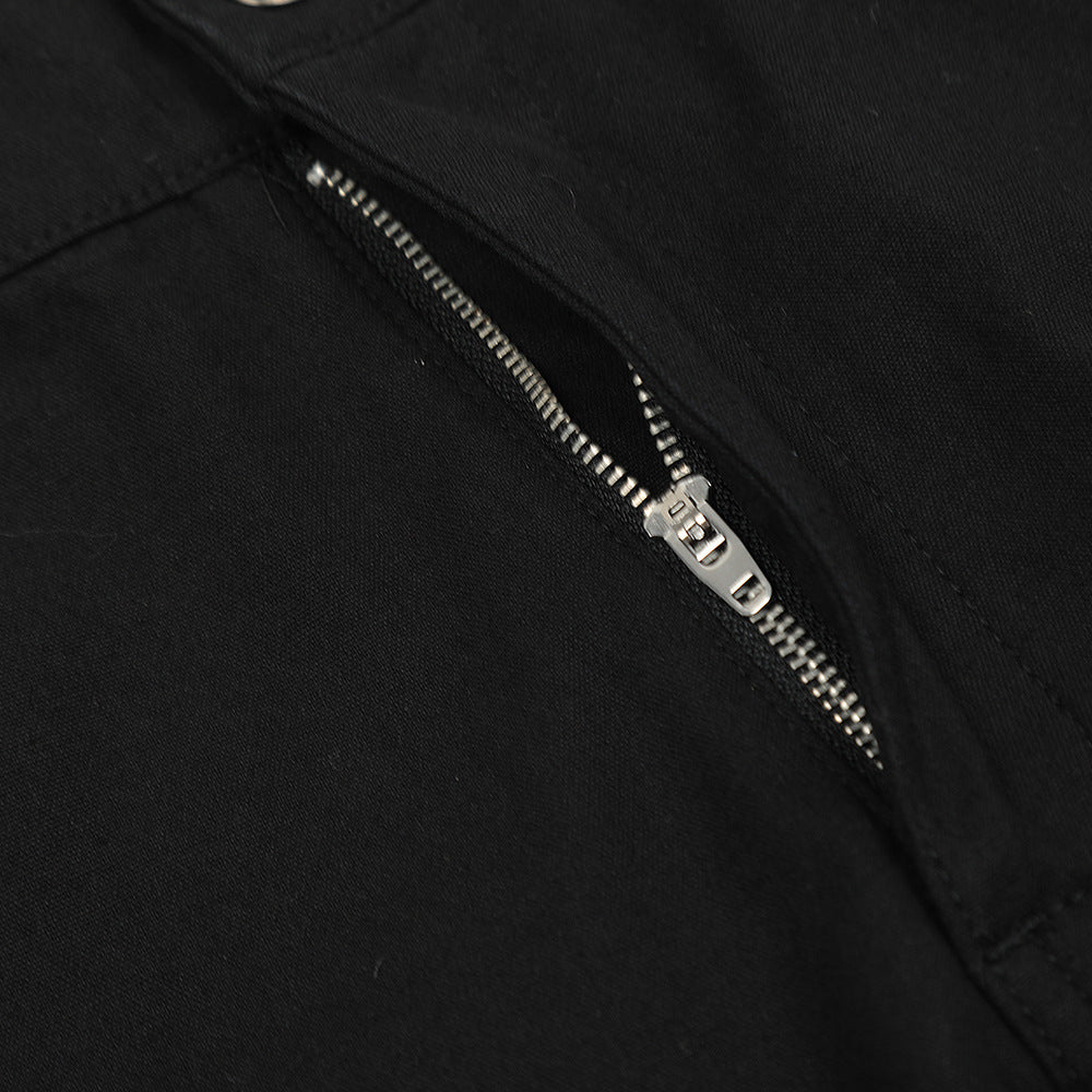 Layered Stitching Design Sense Flared Pants Men