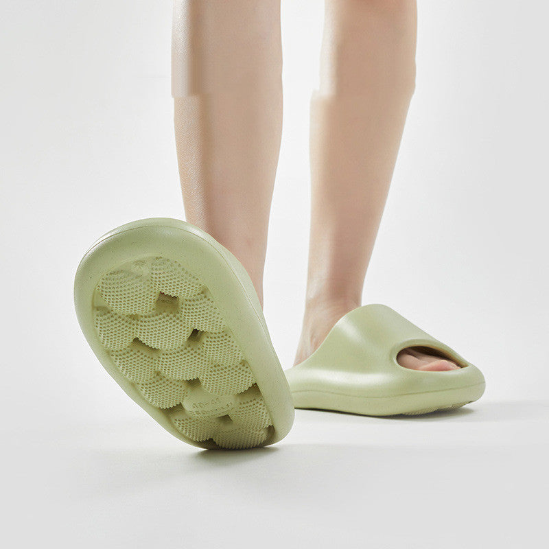 Zapatillas de baño con diseño de suela de masaje para mujer, zapatos de casa para interior, antideslizantes, para el hogar, verano