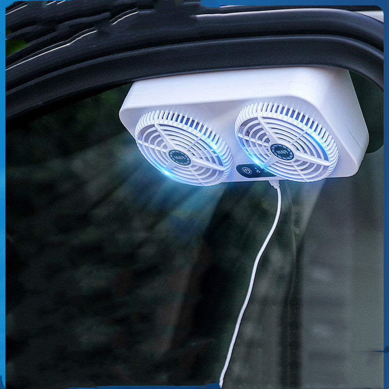 New Solar Car Cooling Artifact Car Exhaust Fan Air Circulation Smoke Exhaust Fan Car Ventilation Fan
