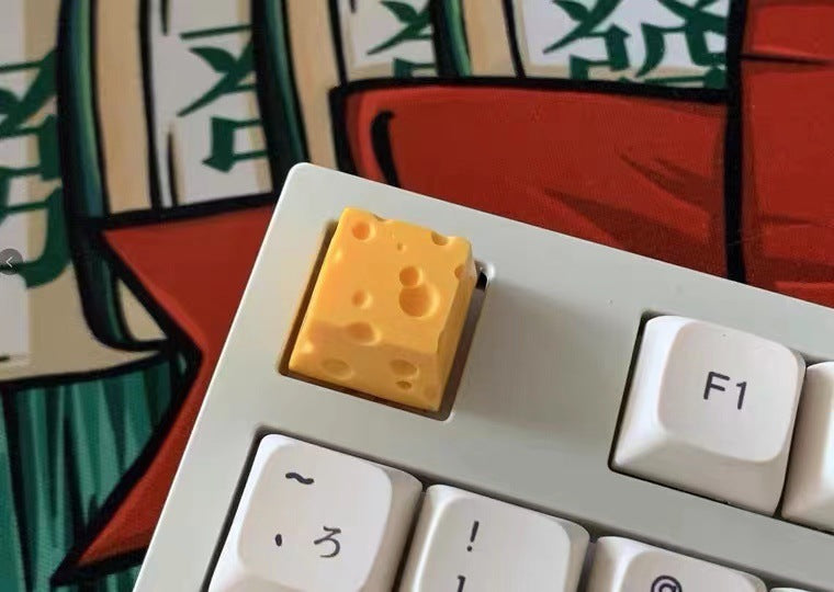 Capuchon de clé de fromage en résine de personnalité mignonne