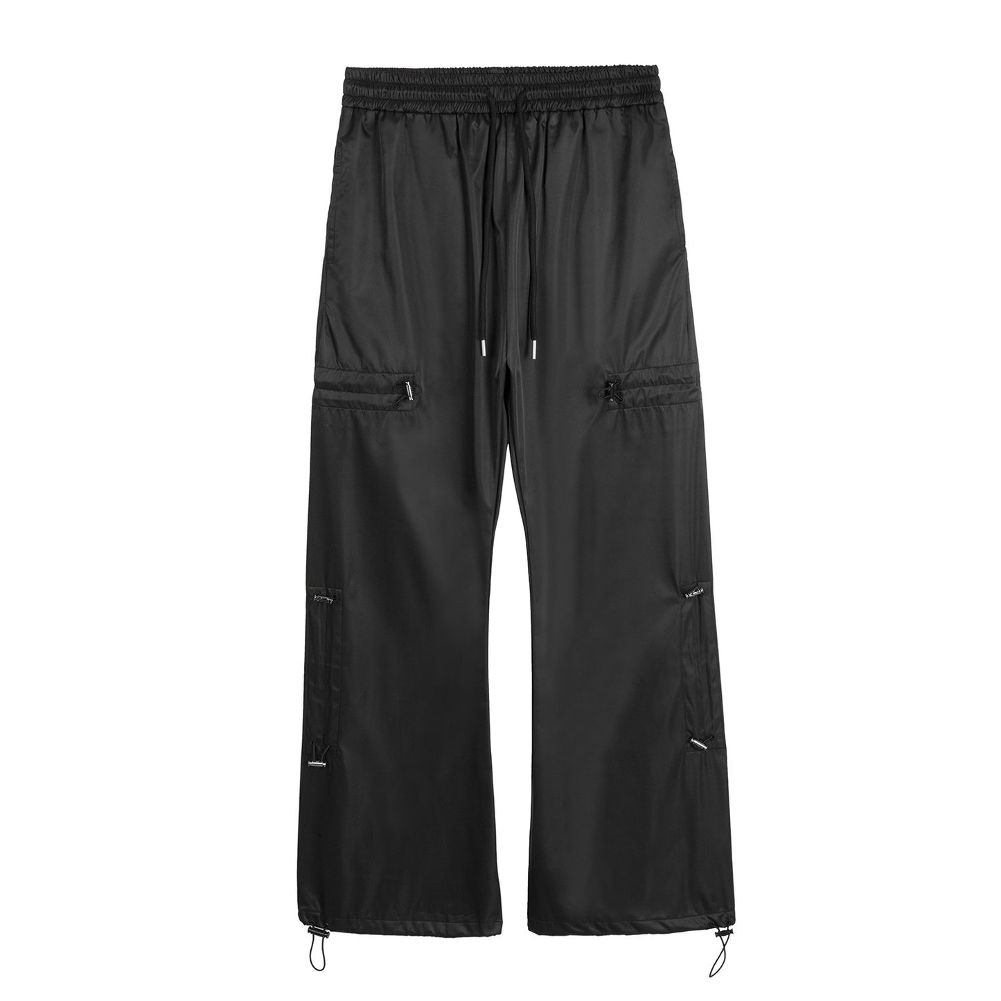 Men's Sports Outdoor Drawstring Design Loose Wide-leg Bell-bottoms