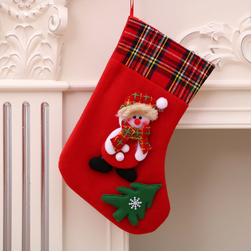 Decoraciones navideñas Calcetines de Papá Noel Colgante para árbol de Navidad Calcetines de Navidad Bolsa de regalo Bolsa de Navidad
