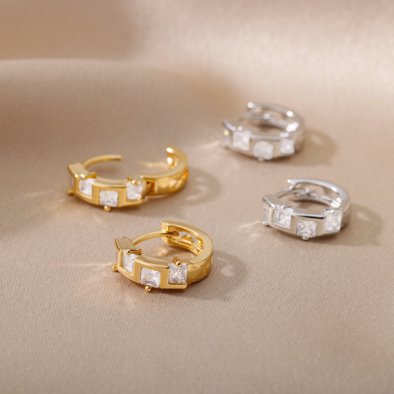 C- Shaped Earclip Earrings Female Temperament Earrings Ins Style Heart-shaped Earrings