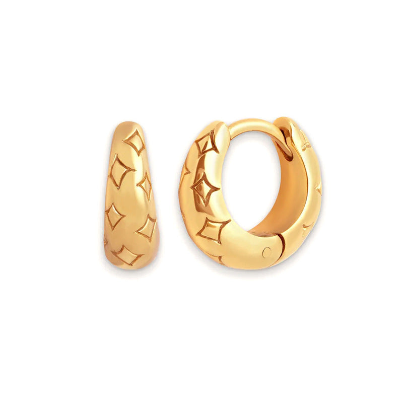 Boucles d'oreilles Vintage métalliques Punk, mode européenne et américaine