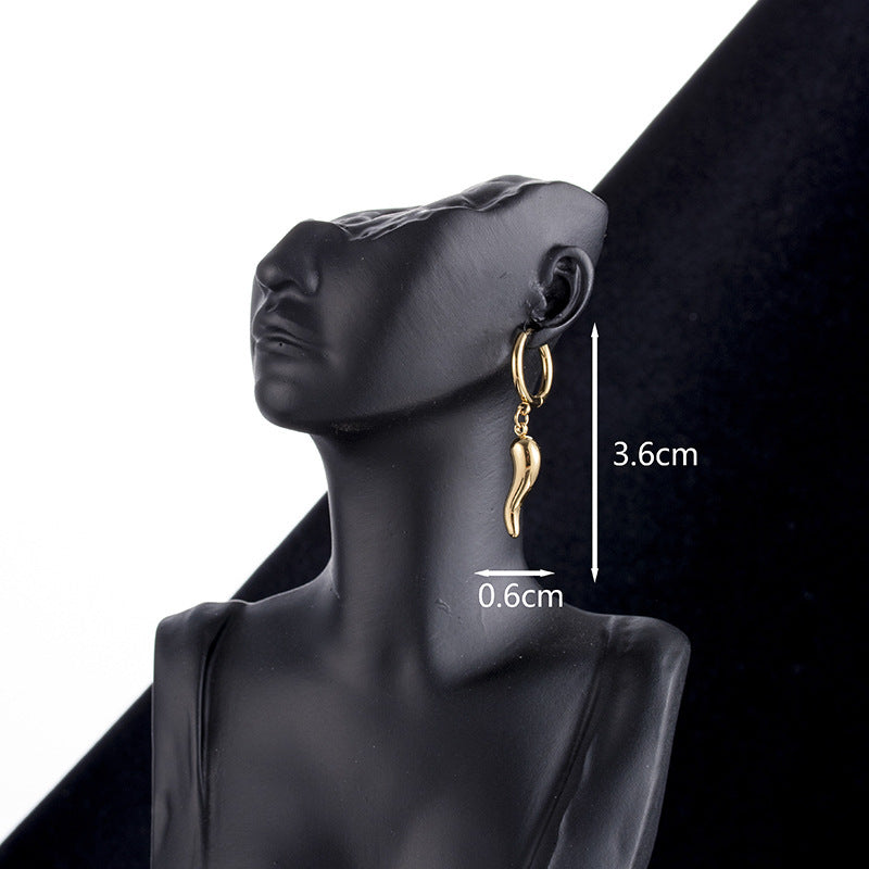 Boucles d'oreilles poivre créatives et uniques