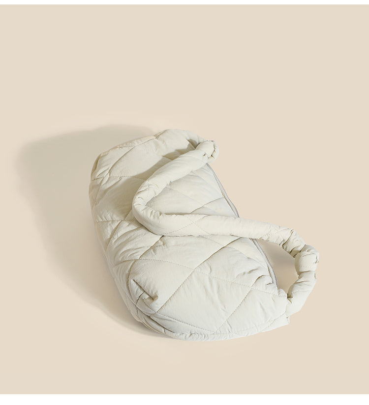 Sac à boulettes en duvet de coton, sac à bandoulière en losange sous les bras