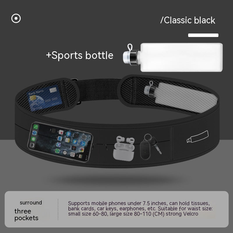 Bolso multifuncional invisible de la cintura del bolso del teléfono móvil que corre