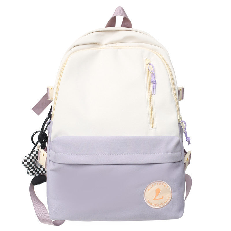 Sac à dos simple pour femme Sac à dos de grande capacité