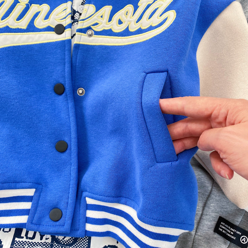 Vêtements pour enfants, veste d'uniforme de Baseball coréen assortie avec tout pour garçons