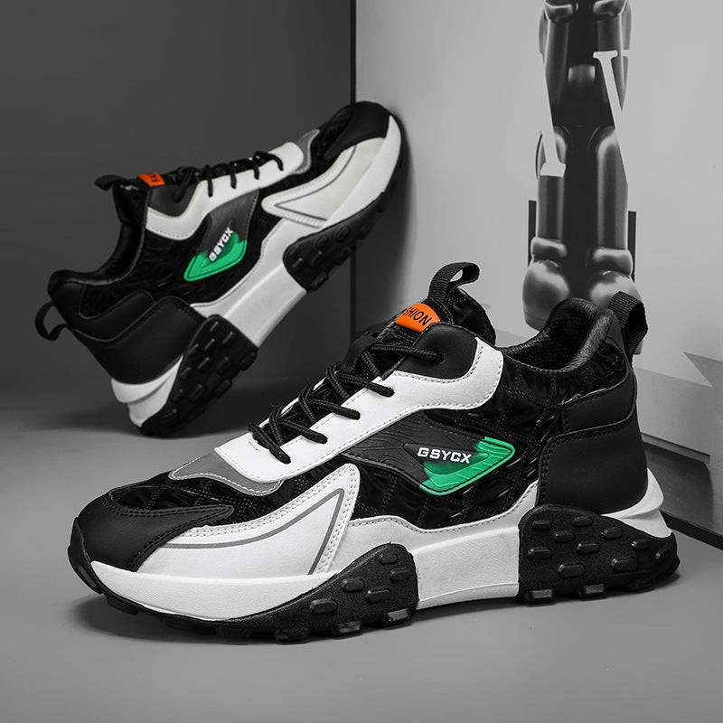 Zapatos deportivos casuales con plataforma Daddy para hombre otoño