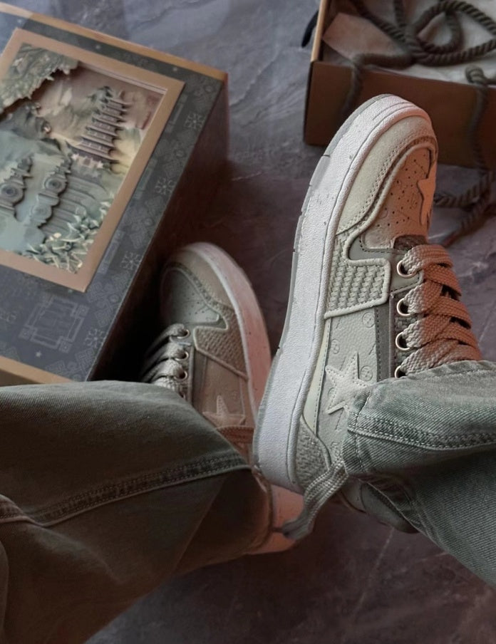 Chaussures étoiles chinoises chics originales pour petite foule, chaussures basses et hautes, décontractées et respirantes