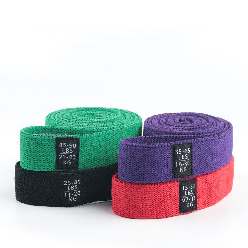Bandes de résistance longues en tissu, ensemble de bandes élastiques d'entraînement pour tirer vers le haut, bandes d'entraînement pour femmes