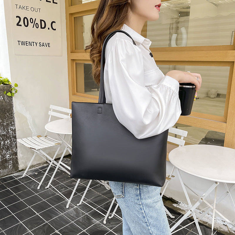 Fourre-tout grande capacité Simple grand sac sac à bandoulière Portable de banlieue