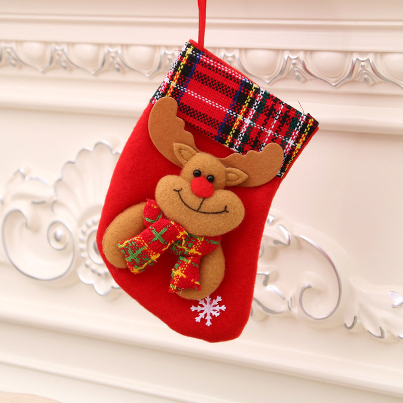 Decoraciones navideñas Calcetines de Papá Noel Colgante para árbol de Navidad Calcetines de Navidad Bolsa de regalo Bolsa de Navidad